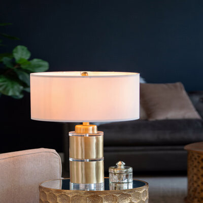 Mercer41 Table Lamp With Drum Shade