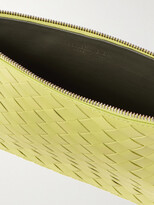 Thumbnail for your product : Bottega Veneta Intrecciato Leather Pouch - Men - Yellow