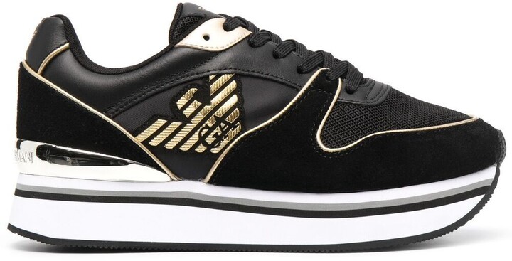 Emporio Armani Sneakers Black - ShopStyle