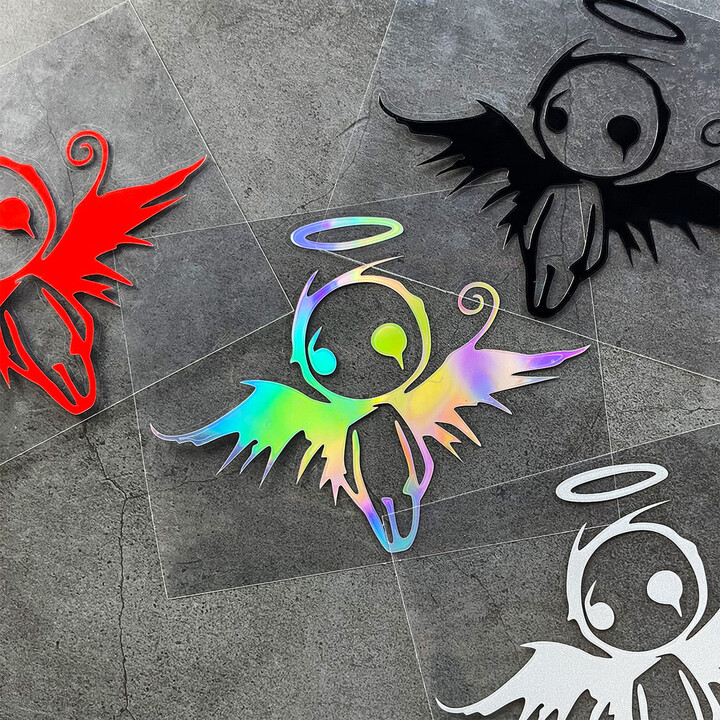 Fallen Angel Reflective Vinyl Moto Stickers Car Body Windshield Helmet Waterproof Accessories Decal for Yamaha MT07