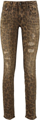r13 kate skinny jeans leopard