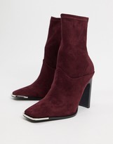 asos burgundy boots