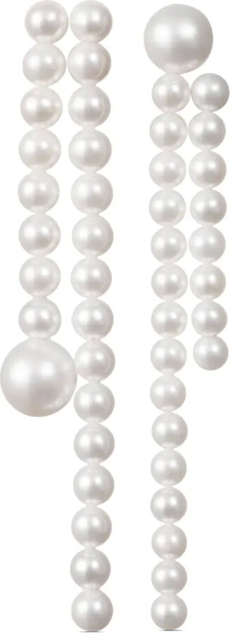 Sophie Bille Brahe 14kt recycled yellow gold La Valse freshwater pearl earrings