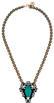Lulu Frost Two-Tone Crystal Pendant Necklace
