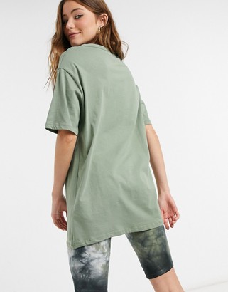 New Look oversized cotton t-shirt in light green