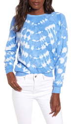Wildfox Couture Fiona Tie Dye Crewneck Sweatshirt