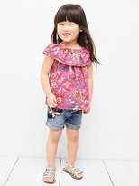 Thumbnail for your product : Gap Ladder lace ruffle top