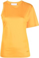 Thumbnail for your product : Erika Cavallini asymmetry-sleeve cotton T-shirt