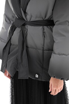 Bacon Dada Reflective Down Jacket With Belt