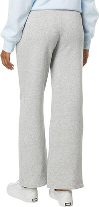 Puma Essentials+ Small Logo Straight Leg Fleece Pants (Light Gray Heather)  Women's Clothing - ShopStyle