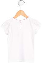 Thumbnail for your product : Tartine et Chocolat Girls' Embellished Short Sleeve Top w/ Tags