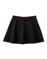Thumbnail for your product : Milly Minis Scalloped Flare Skirt, Black, Size 4-7