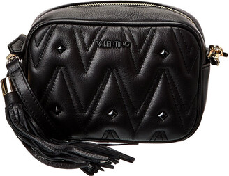 VALENTINO BY MARIO VALENTINO BELLA Studded Quilted Leather CROSSBODY Bag  ICE