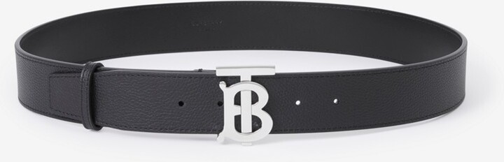 Burberry Vintage Check Leather Reversible TB Monogram Belt - Size