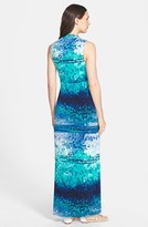 Thumbnail for your product : Donna Ricco Print Jersey Maxi Dress