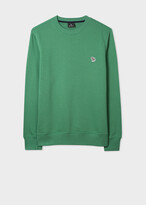 Thumbnail for your product : Paul Smith Men's Green Cotton Embroidered Zebra Logo Sweatshirt