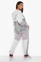 Thumbnail for your product : boohoo Grey Colour Block Regular Fit Jogger