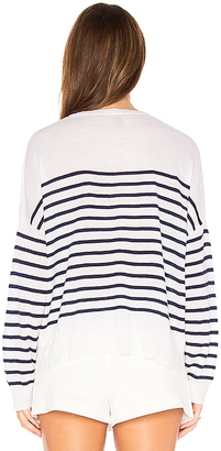 Sundry Patches Crew Neck Pullover