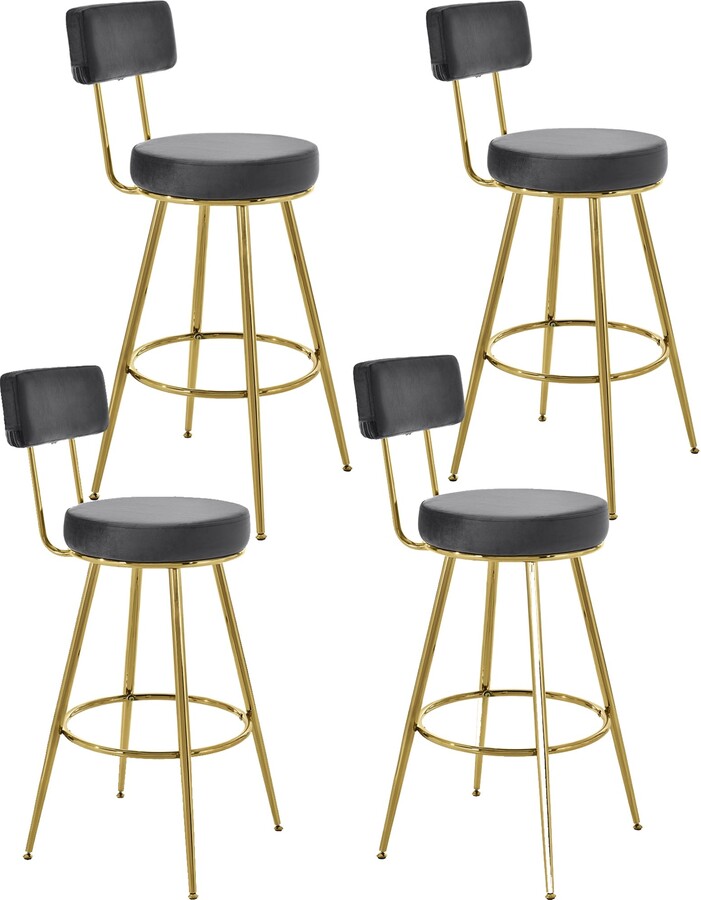 Modern Bar Stools Bar Dining Chairs Set of 4 ShopStyle