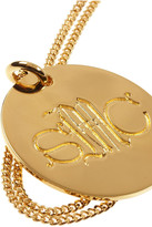 Thumbnail for your product : Stella McCartney Gold-tone monogram necklace