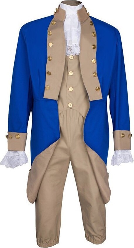Etsy George Washington Adult Military Uniform, Revolutionary War