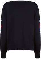 Thumbnail for your product : Claudie Pierlot Embroidered Knitted Sweater