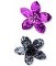 Thumbnail for your product : Xhilaration Girls' 2-Pack Assorted Glitter Flower Hair Clips