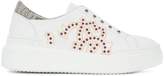 Roberto Cavalli crystal embellished slip-on sneakers