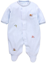 Thumbnail for your product : Kissy Kissy Scattered Animal Kingdom Velour Footie (Baby Boys)