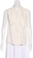 Thumbnail for your product : Chanel Silk Ruffle Top