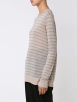 Thumbnail for your product : Alexander Wang T By striped sheer T-shirt