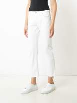 Thumbnail for your product : Nili Lotan Frayed Hem Cropped Jeans
