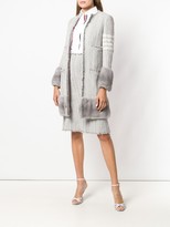 Thumbnail for your product : Thom Browne Ribbon Tweed Cardigan Pencil Skirt