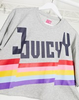 Thumbnail for your product : Juicy Couture Jxjc Juicy Logo Rainbow Split Tee Htr Cozy