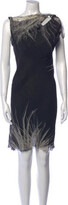 Silk Knee-Length Dress 