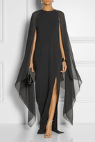 Thumbnail for your product : Michael Kors Stretch-wool and silk-georgette gown