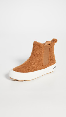 sherpa lined chelsea boots