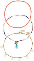 Thumbnail for your product : Monsoon 3 x Capri Anklets