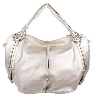 Celine Metallic Leather Handle Bag