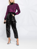 Thumbnail for your product : Just Cavalli Leopard-Print Cropped Jumper