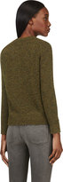 Thumbnail for your product : Etoile Isabel Marant Green Distressed Knit Rain Pullover