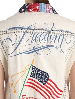 Tommy Hilfiger Collection Patchwork Cotton Denim Vest
