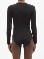 Thumbnail for your product : Versace Sweetheart-neckline Jersey Bodysuit - Black