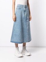 Thumbnail for your product : SLVRLAKE Angel high-waisted denim skirt