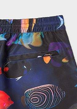 Paul Smith Men's 'Tropical Fish' Print Swim Shorts