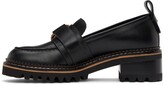 Thumbnail for your product : See by Chloe Black Erine Heeled Loafers