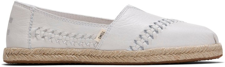 pearlized metallic canvas women's espadrilles