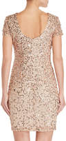 Thumbnail for your product : Adrianna Papell Sequin Mesh Column Dress