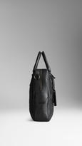Thumbnail for your product : Burberry Embossed Check Leather Briefcase