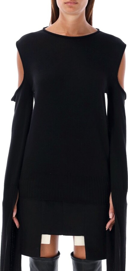 Rick Owens Cape Sleeve Knitted Top